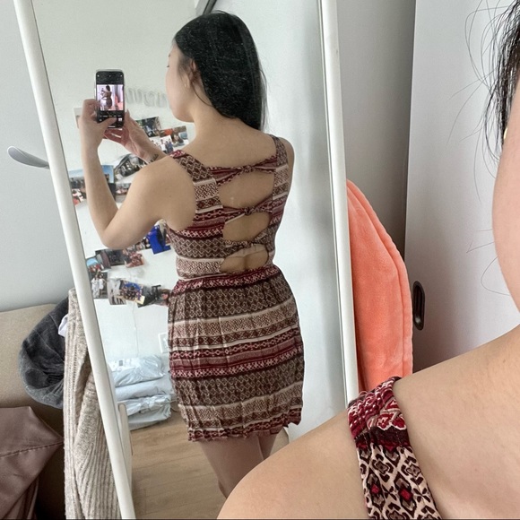 Open back boho mini dress - Picture 2 of 4